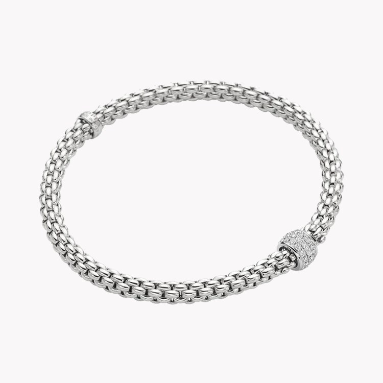 Fope Flex-it Solo 0.29ct Diamond Bracelet Brilliant Cut, Grain Set_1