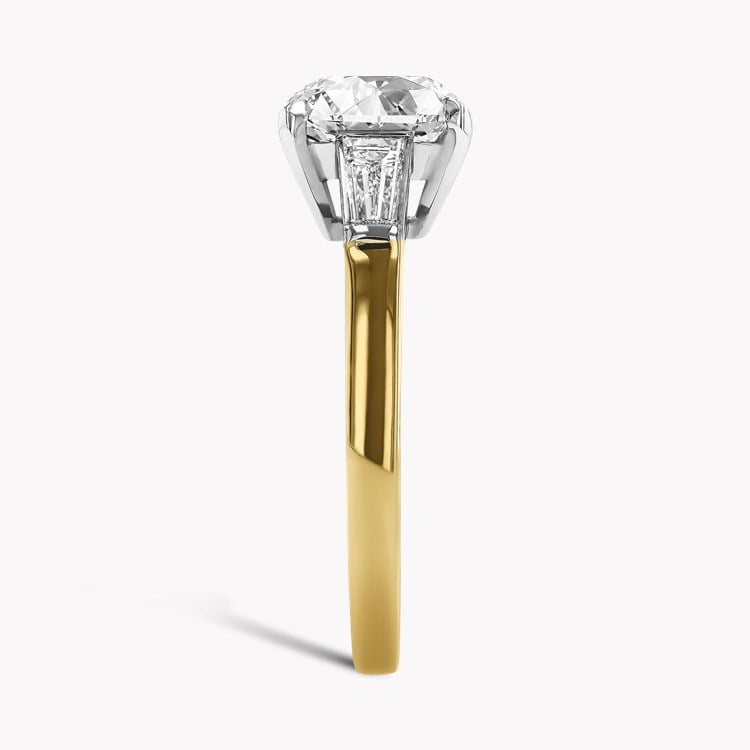 Regency 2.50ct Brilliant Cut Diamond Ring Brilliant & Tapered Baguette Cut, Claw Set_4