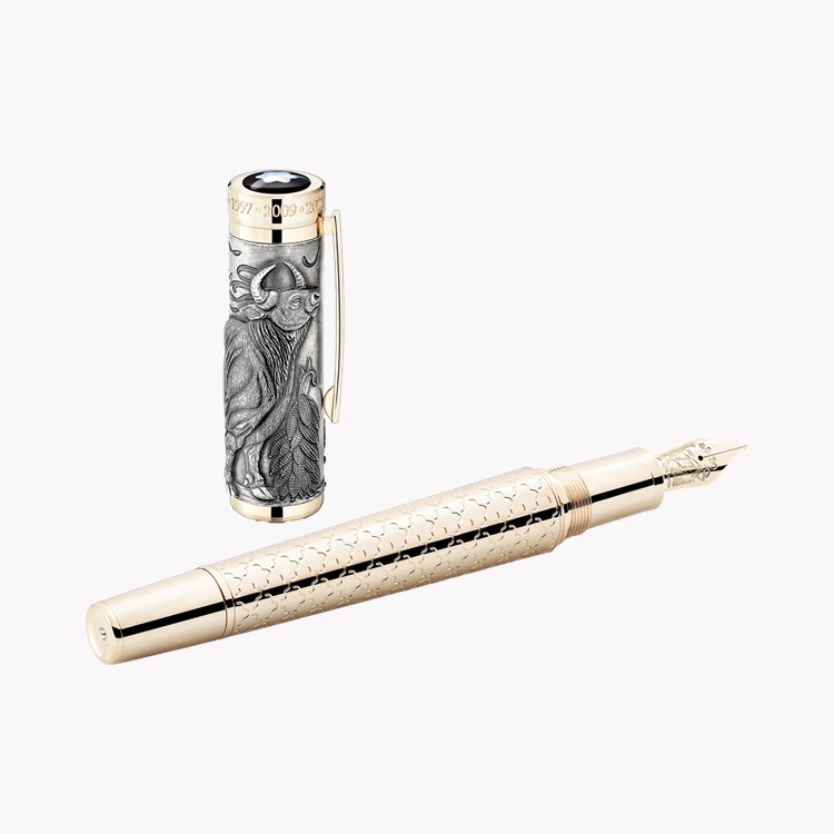Montblanc The Legend of Zodiacs The Ox Limited Edition 512 Fountain Pen Mother of Pearl, Size M_2