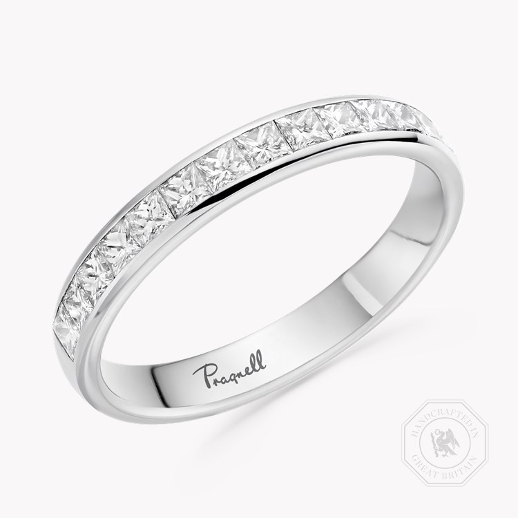Classic 0.75ct Diamond Half Eternity Ring