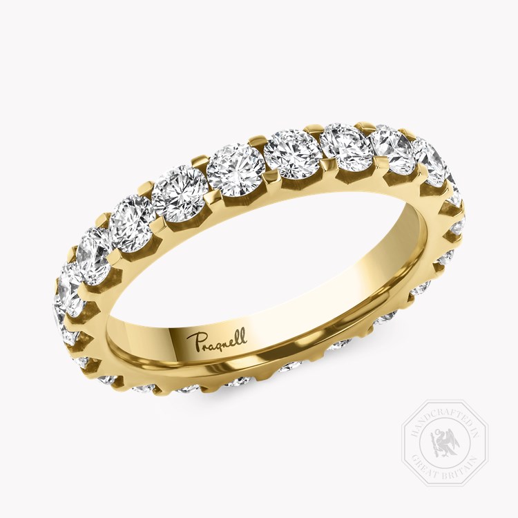 Brilliant Cut 1.84ct Diamond Full Eternity Ring Brilliant cut, Claw set_1