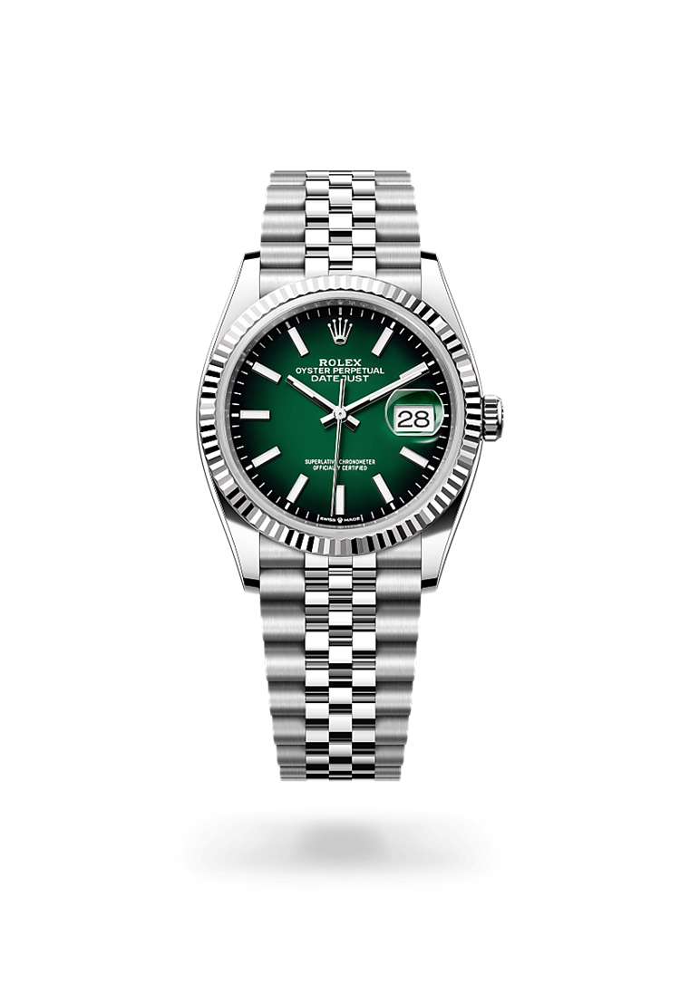 Datejust 36, Oyster, 36 mm, Oystersteel and white gold