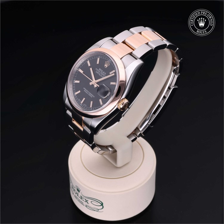 Rolex Datejust 36 2008, 36mm, Oystersteel and Everose Gold