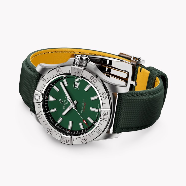 Breitling Avenger 42mm, Green Dial, Baton Numerals_3