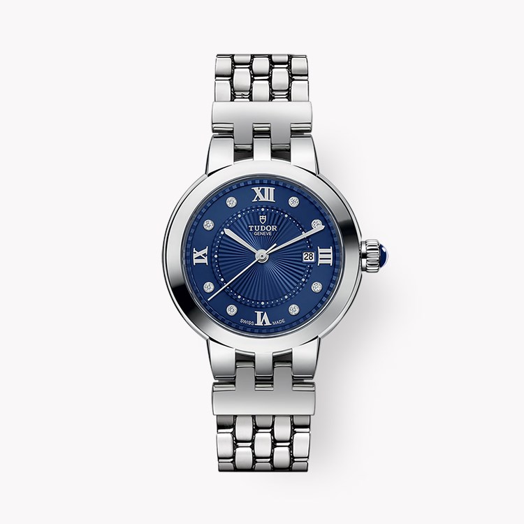 Tudor Clair De Rose 30mm, Blue Dial, Roman/Diamond Numerals_1