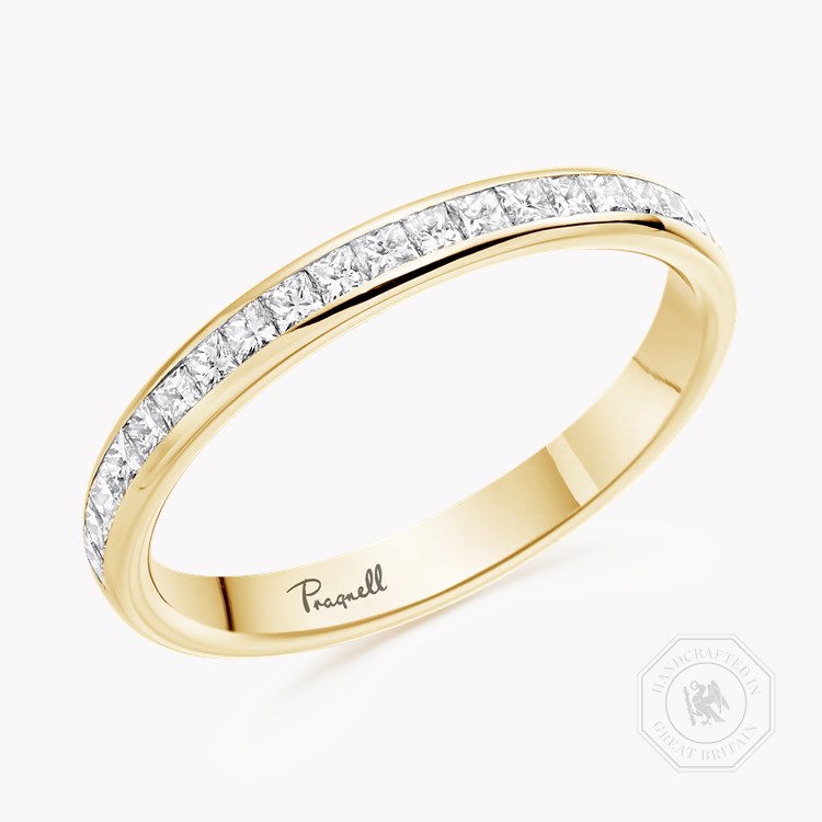 Princess Cut Diamond Half Eternity Ring