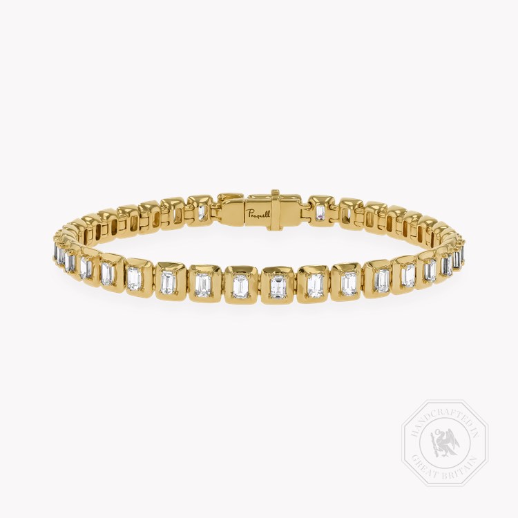 Skimming Stone 3.93ct Diamond Bracelet Baguette Cut, Claw Set_1