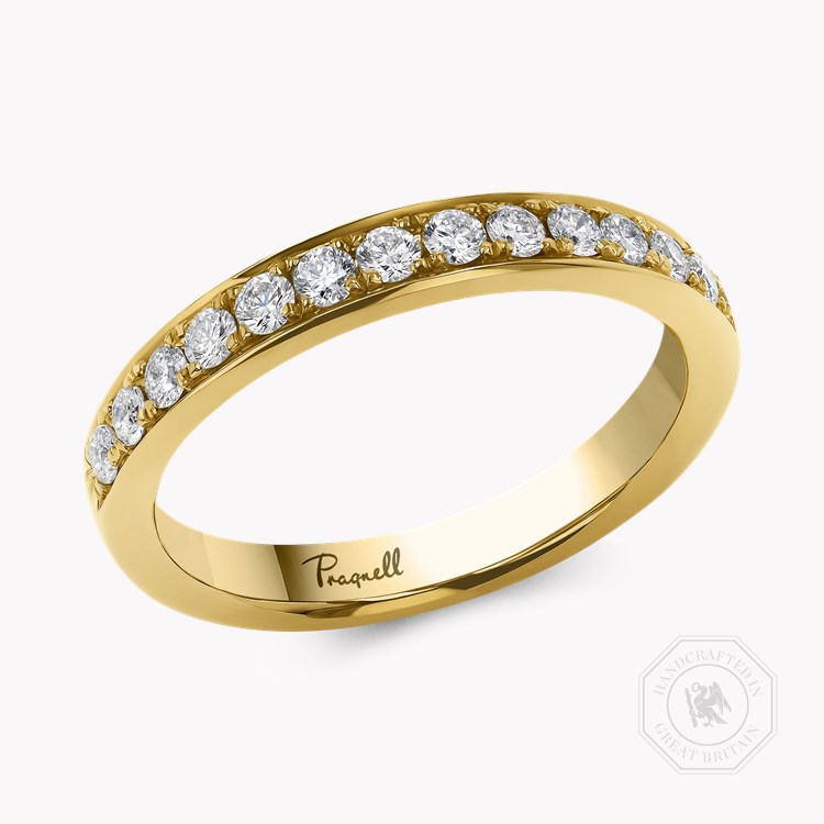 Brilliant Cut Diamond Half Eternity Ring Brilliant Cut Half Eternity Thread Set_1