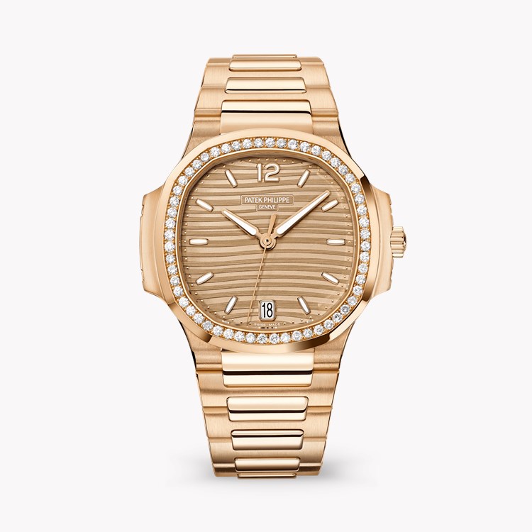 Patek Philippe Nautilus 35.2mm, Gold Dial, Baton Numerals_1