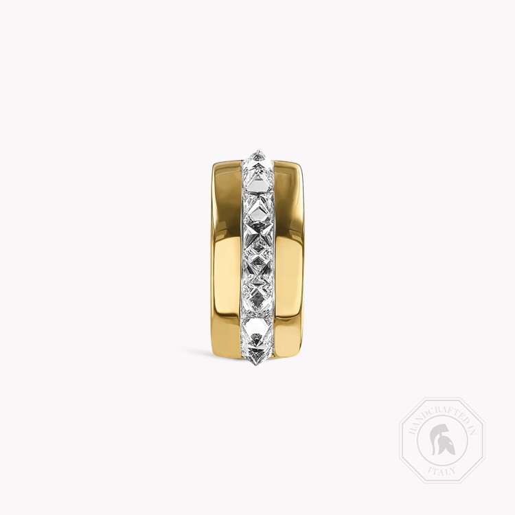 RockChic 0.71ct Diamond Hoop Earcuff Princess Cut, Channel Set_1