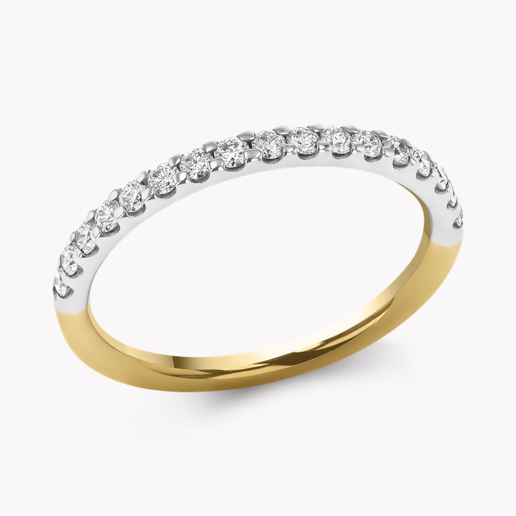 Brilliant Cut 0.33ct Diamond Half Eternity Ring Brilliant cut, Claw set_1