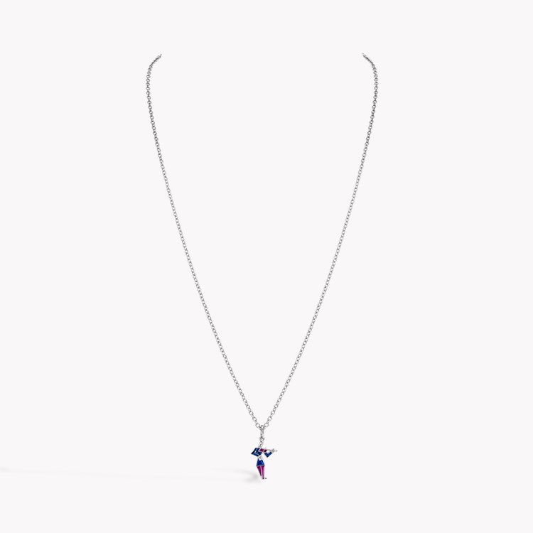 Art Deco Musician with Violin Pendant _2