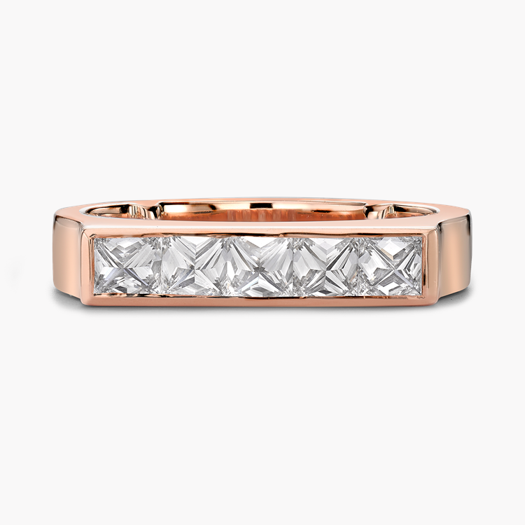 RockChic Flat-Topped 0.86ct Diamond Classic Ring Princess Cut, Channel Set_2