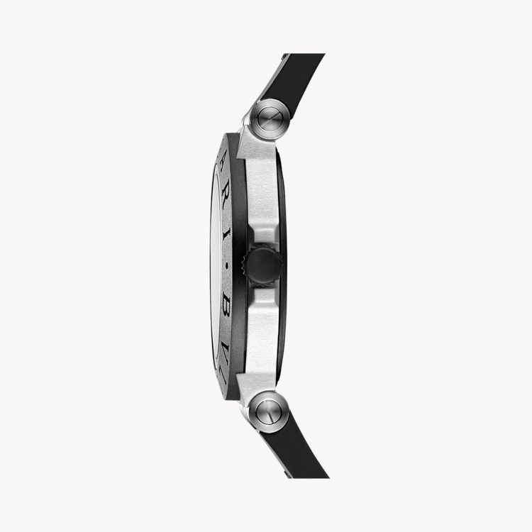 Bvlgari Aluminum 40mm, Black Dial, Arabic & Baton Numerals_3