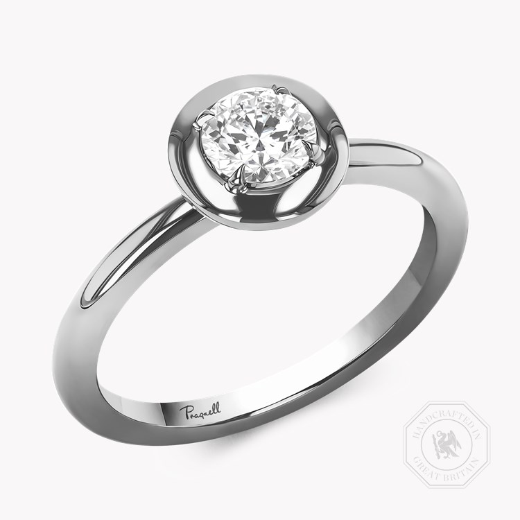 Skimming Stone 0.50ct Brilliant Cut Diamond Ring Brilliant cut, Claw set_1