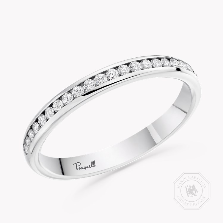 Brilliant Cut Diamond Half Eternity Ring