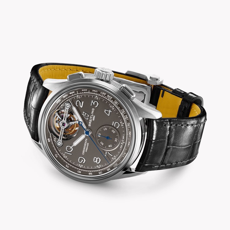 Breitling Premier B21 Chronograph Tourbillon 42mm, Grey Dial, Arabic Numerals_4