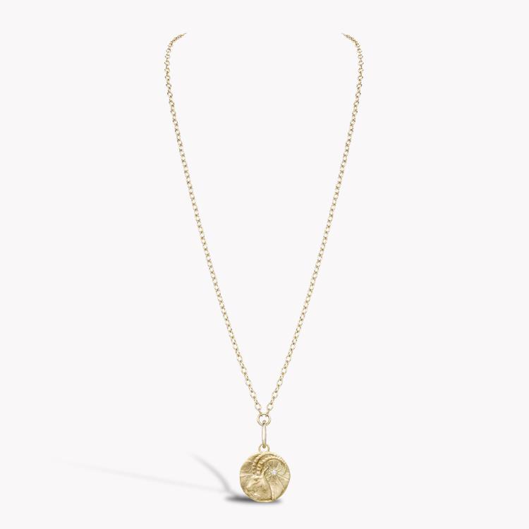 Capricorn Pendant Charm Brilliant cut, Claw set_3