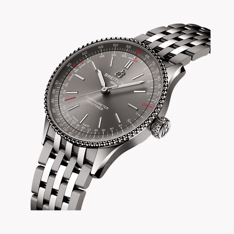 Breitling Navitimer 36mm, Grey Dial, Baton Numerals_2