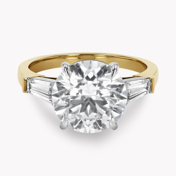 Regency 4.07ct Brilliant Cut Diamond Ring Brilliant & Tapered Baguette Cut, Claw Set_2