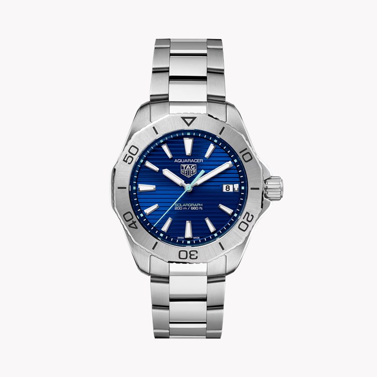 Tag Heuer Aquaracer Professional 200 Solargraph 40mm, Blue Dial, Baton Numerals_1