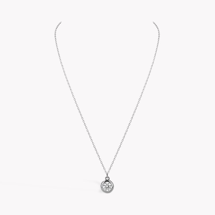 Skimming Stone 0.75ct Diamond Pendant Brilliant cut, Claw set_3