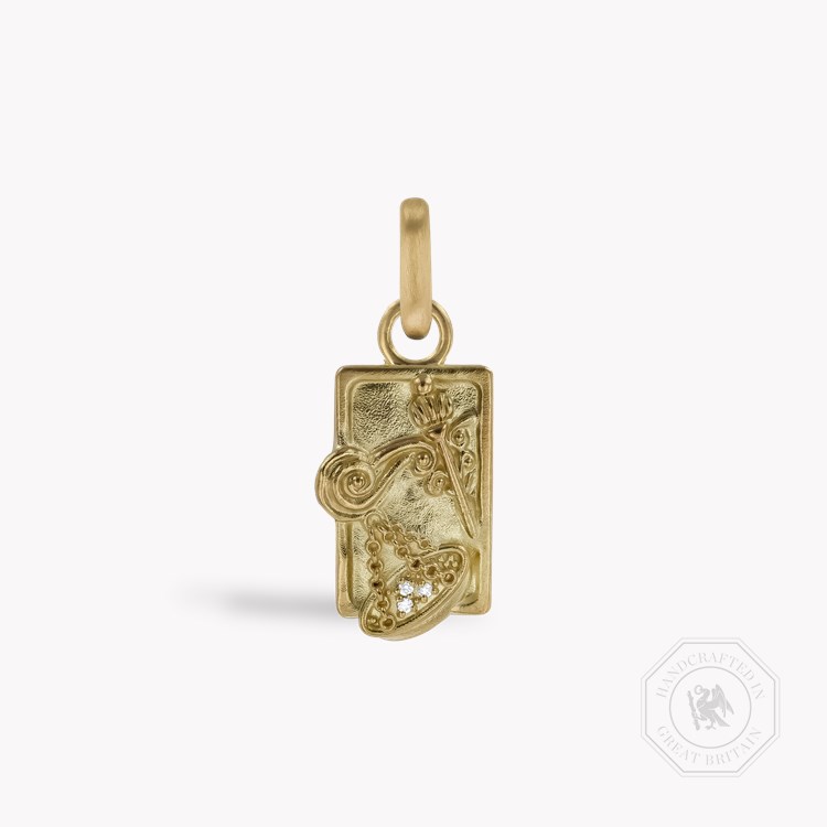 Zodiac Diamond Libra Pendant Charm Brilliant cut, Claw set_1