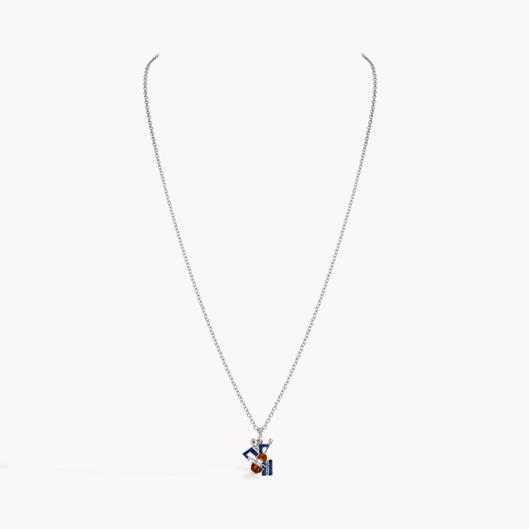 Art Deco Musician with Double Bass Pendant _2