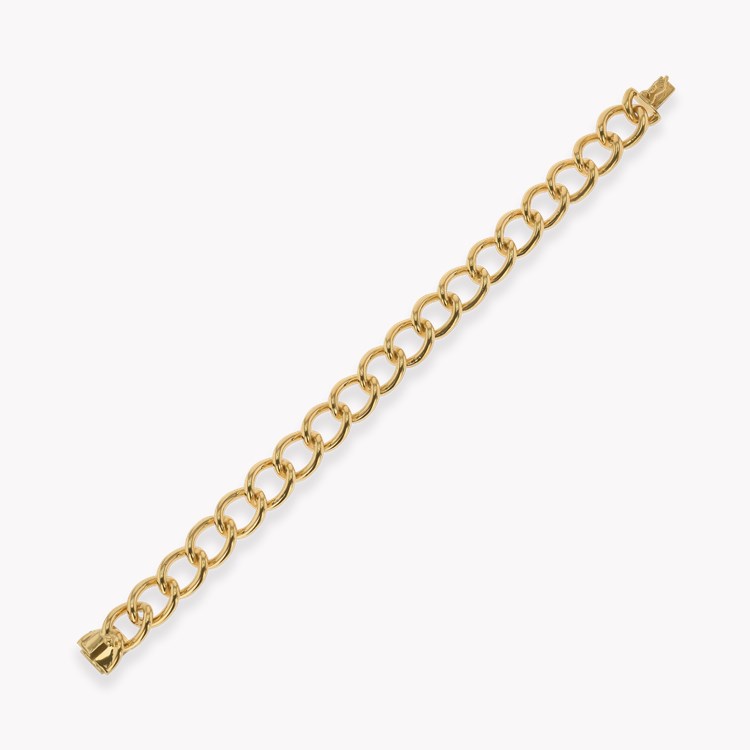 Contemporary Gold Curb Link Bracelet _2