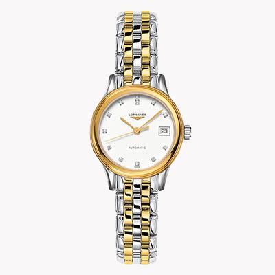 Longines Flagship  L4.274.3.27.7 26mm, Mother of Pearl Dial, Diamond Numerals_1