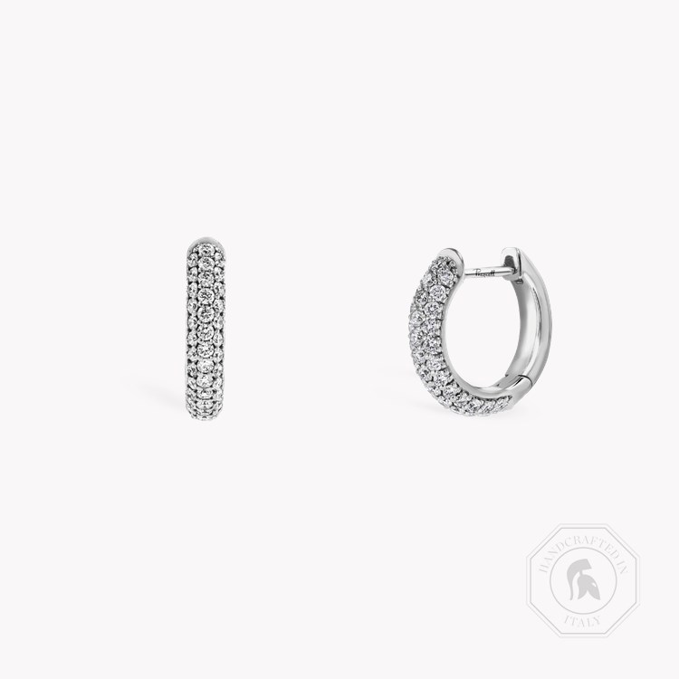 Havana 0.74ct Diamond Hoop Earrings Brilliant Cut, Pave Set_1