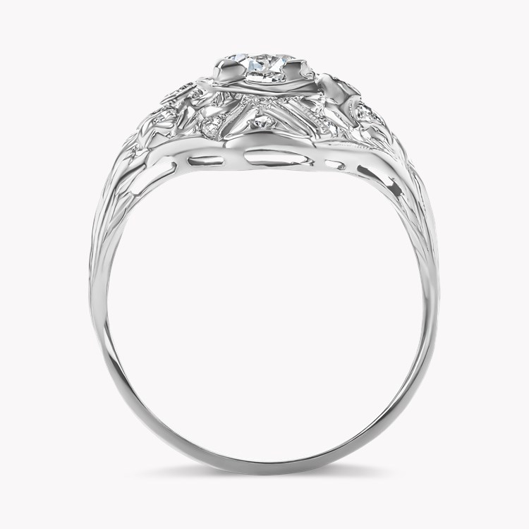 Old European Cut Diamond Cluster Ring Old European Cut, Claw Set_3
