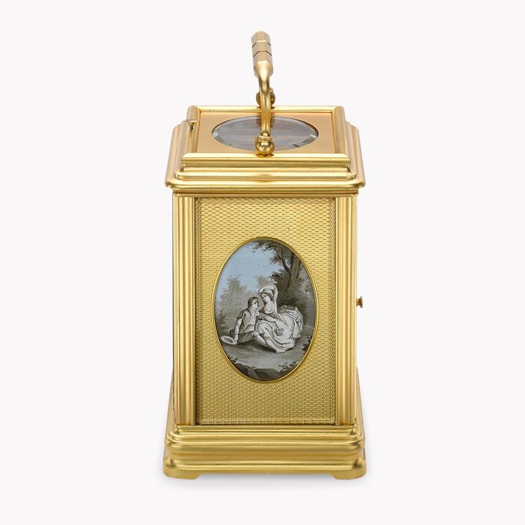 Victorian Canellee cased carriage clock _2