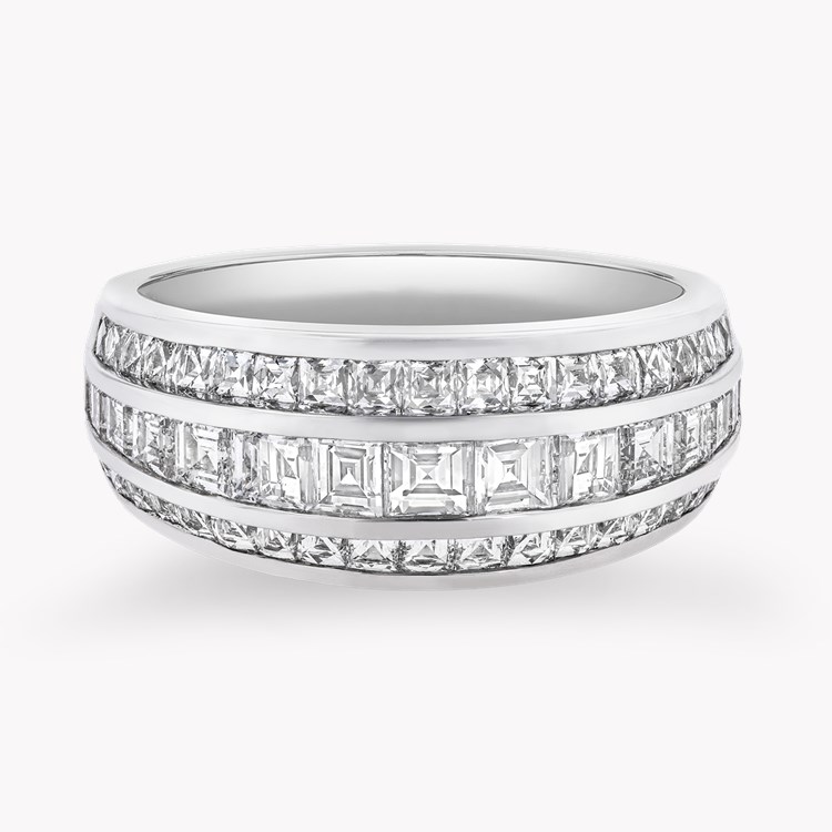 Manhattan Classic Diamond Ring Carre & French Cut, Channel Set_2
