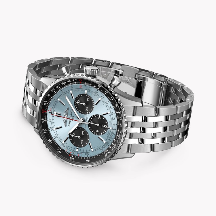 Breitling Navitimer B01 Chronograph 43 43mm, Ice Blue Dial, Baton Numerals_4