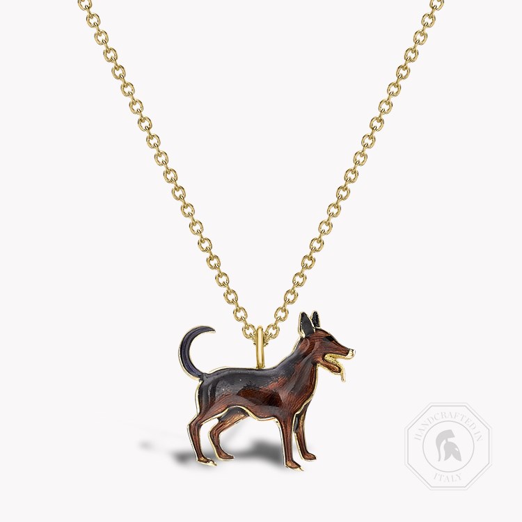 Zodiac Dog Pendant Pendant with Enamel Detail_1