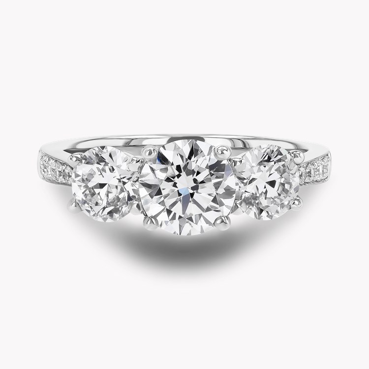 Duchess Diamond Three Stone Ring, view 4