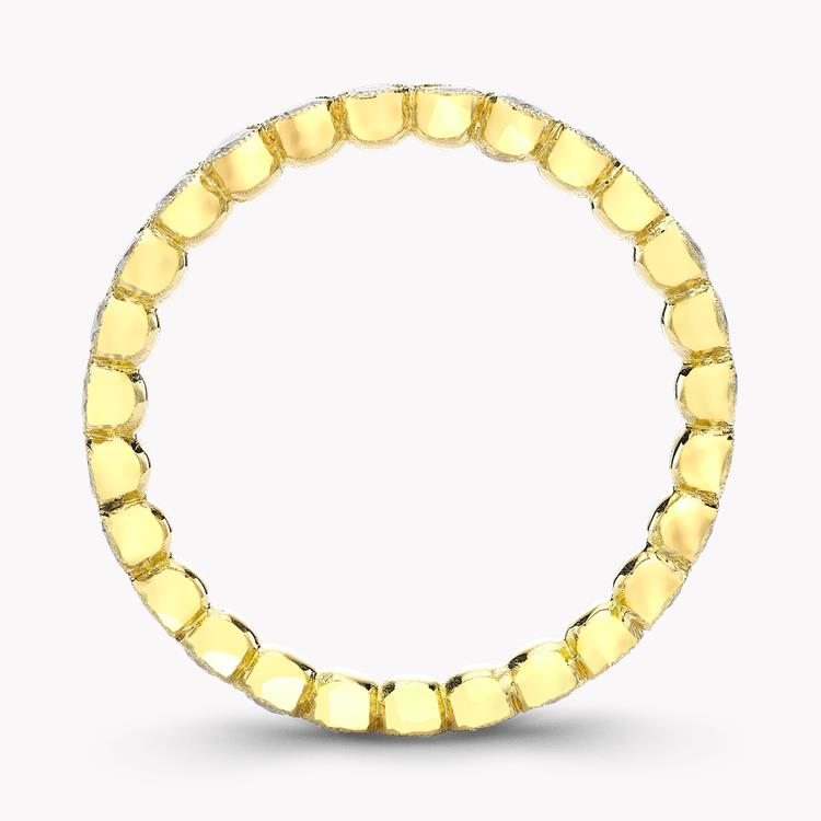 Diamond Dot 0.97ct Full Eternity Ring Brilliant Cut, Millegrain Set_3
