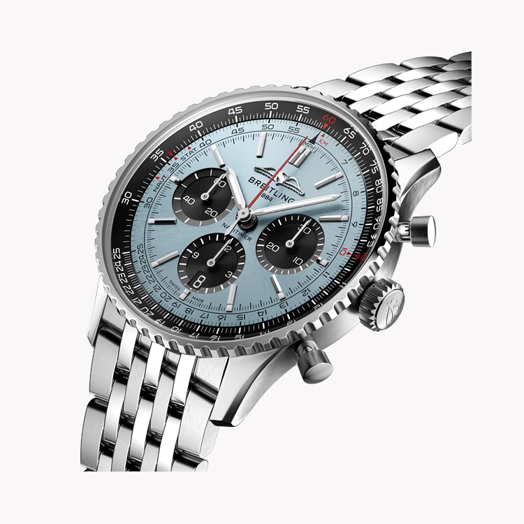 Breitling Navitimer B01 Chronograph 43 43mm, Ice Blue Dial, Baton Numerals_3