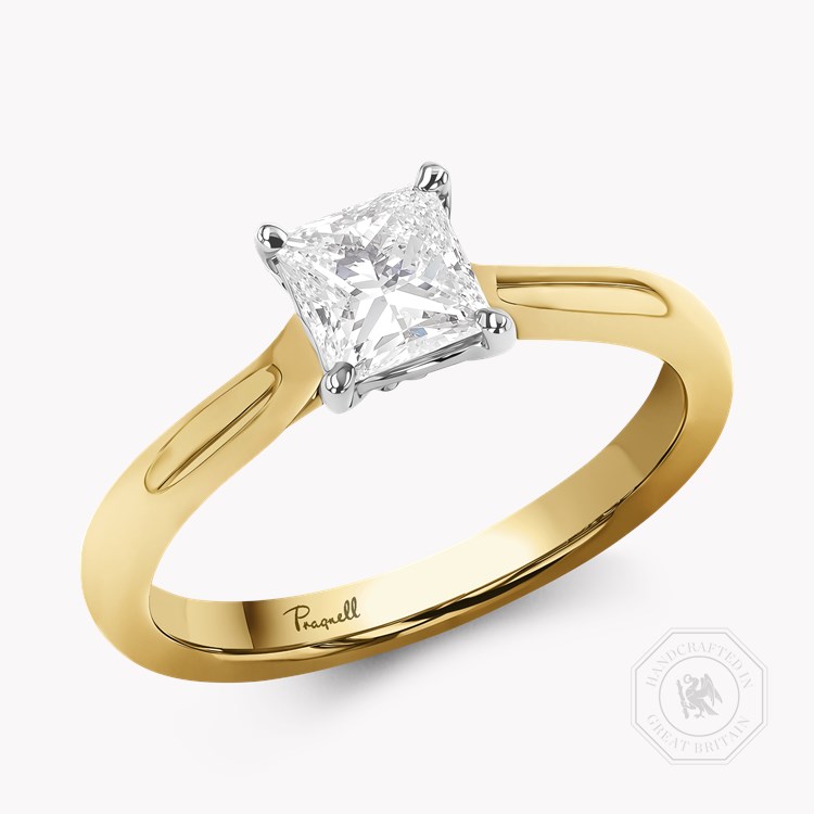 Gaia 0.50ct Diamond Solitaire Ring Princess Cut, Claw Set_1