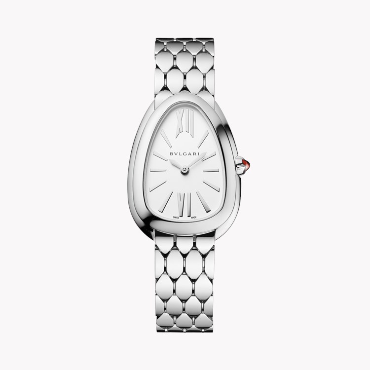 Bvlgari Serpenti Seduttori 33mm, Silver Dial, Roman & Baton Numeral_1