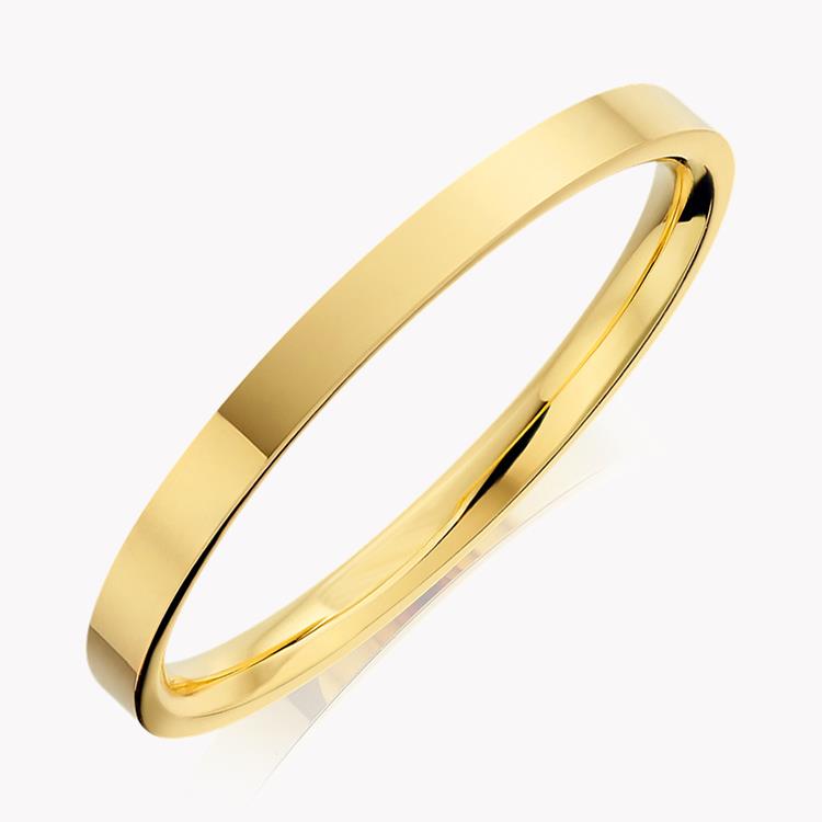 2mm Flat Court Wedding Ring in 18CT Yellow Gold _1