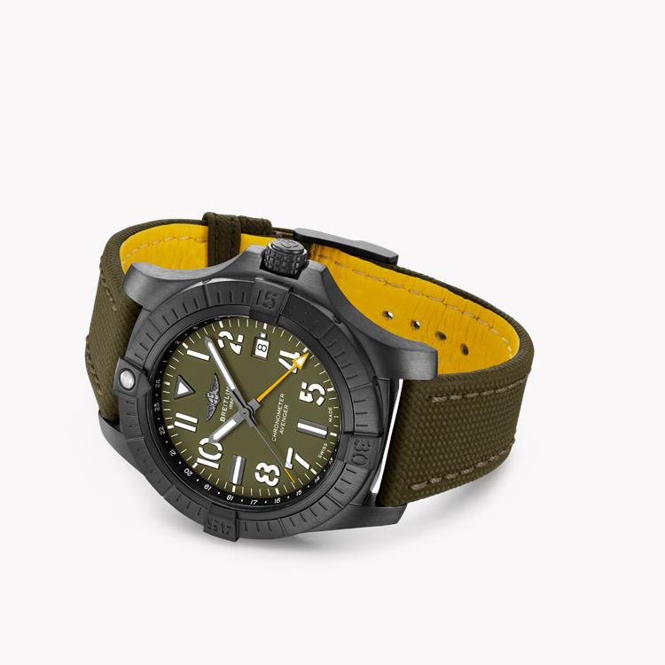 Breitling Avenger Automatic GMT 45 Night Mission  V323952A1L1X1 45mm, Green Dial, Arabic Markers_3