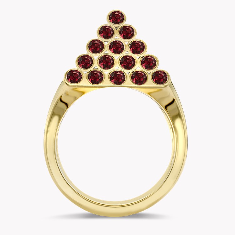 Eclipse 1.70ct Ruby Classic Pyramid Ring Brilliant Cut, Rubover Set_3