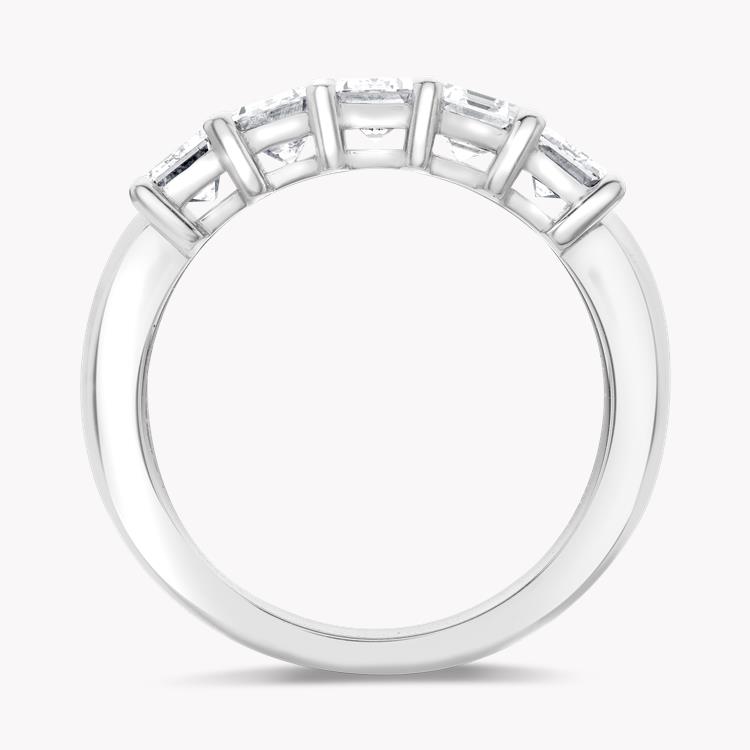Five Stone Diamond Ring Emerald Cut, Claw Set_3