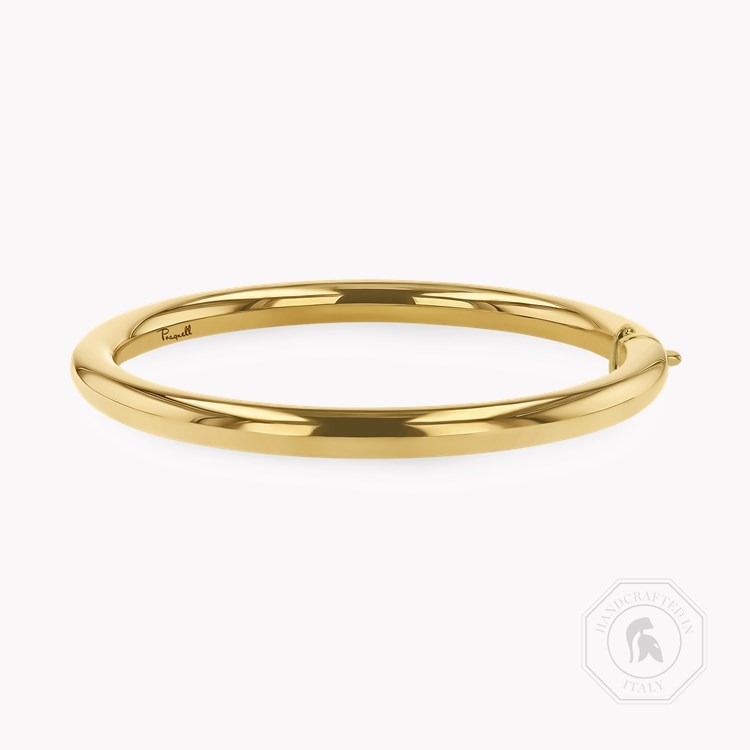 Plain Polished 6mm Oval Bangle _1