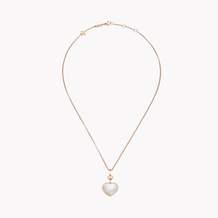 Chopard Happy Hearts Mother of Pearl and Diamond Pendant Brilliant Cut Rub Over Set_1