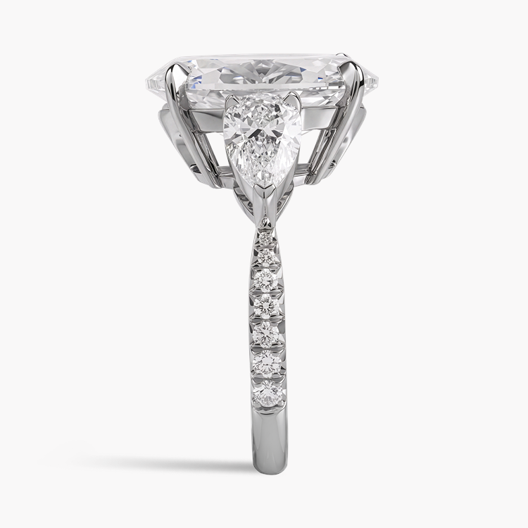 Masterpiece Oval Cut 7.02ct Diamond Ring Oval Cut & Pear Shape, Claw Set_4