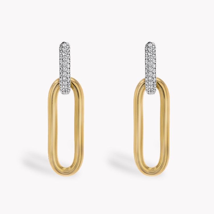 Havana Diamond Drop Earrings Brilliant Cut, Pave Set_2