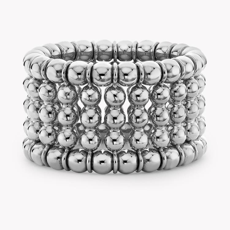 Bohemia Polished Expandable Ring in White Gold _2